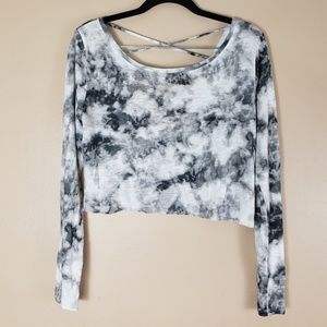 Hollister Tie Dye Cut Off Crop Top Size Small F19